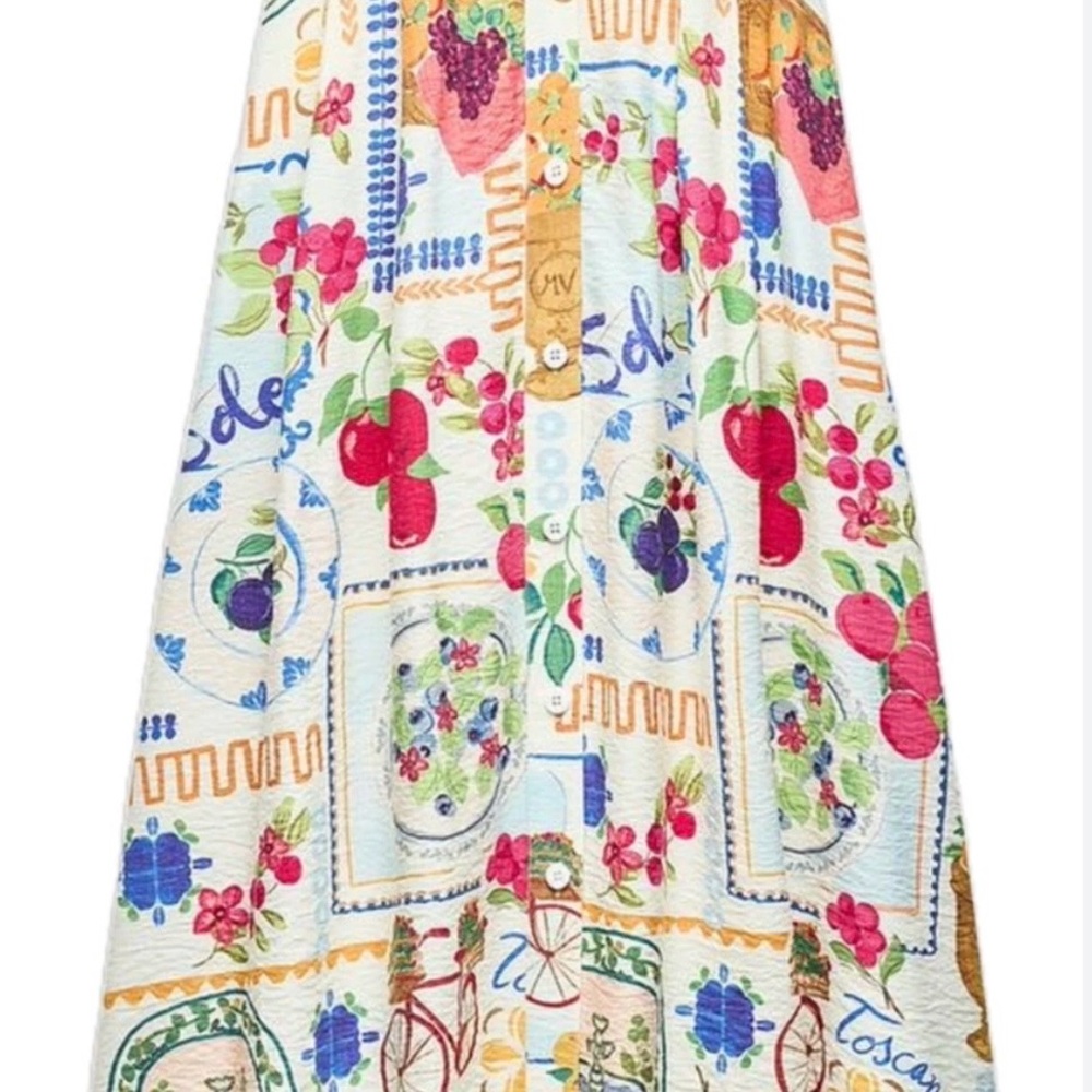 Zara Multicolor A-Line Skirt